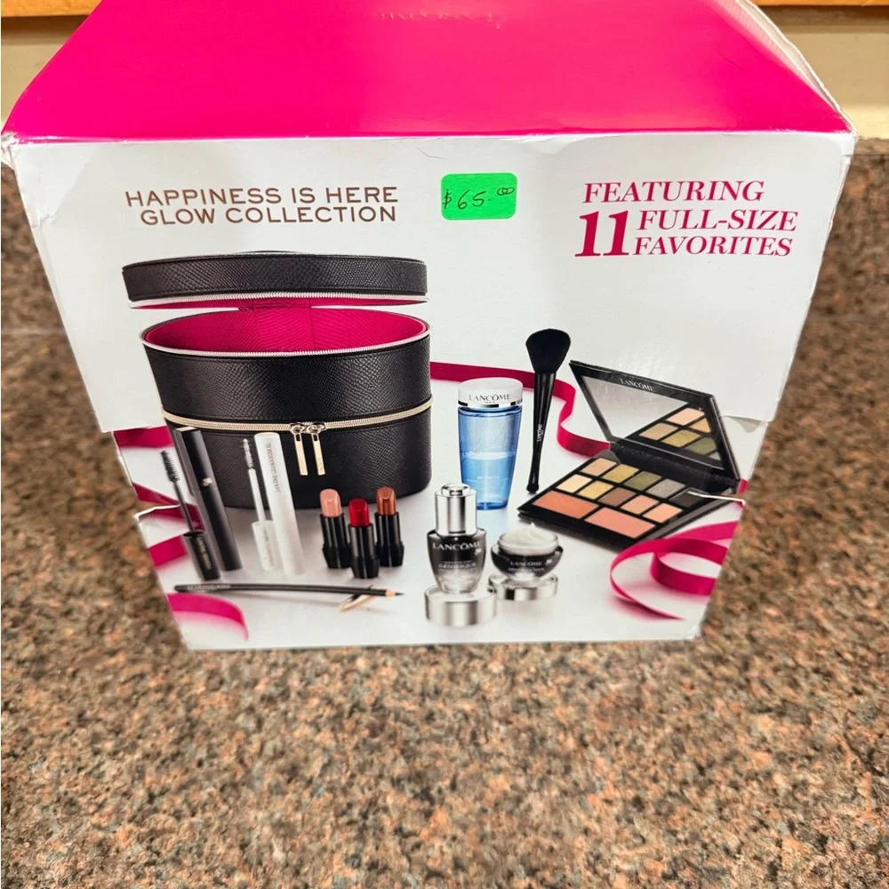 Lancôme Happiness Is Here Glow Collection Cosmetic Set - Black & Pink - Picture 1 of 2